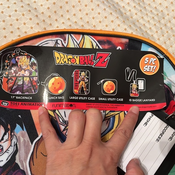 🌹Host Pick🌹Dragon Ball Kids 17” Backpack Set - Picture 5 of 15